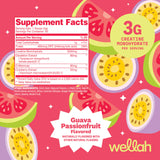 Doseur intégré facilitant le mélange goyave et fruit de la passion.