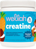 Wellah Creatine pour femmes Blue Hawaii dans sa boîte, idéale pour 50 portions quotidiennes