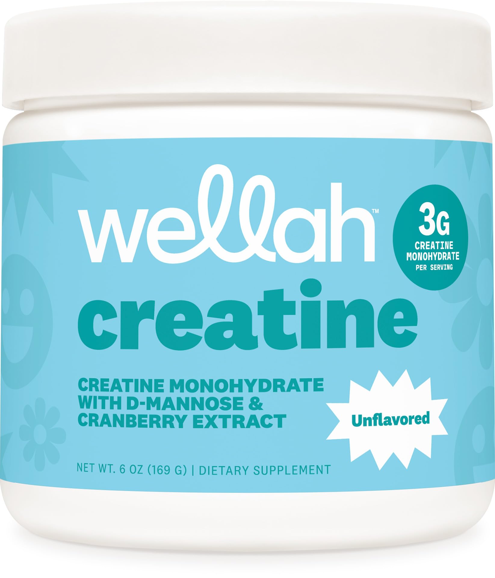 Wellah Creatine pour femmes, bouteille 50 portions prête à l'entraînement.