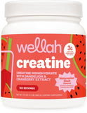 Wellah Creatine pour femmes, bouteille goût pastèque frappée et rafraîchissante
