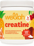 Wellah Creatine pour Femmes, bouteille au goût tropical rafraîchissant pour une utilisation quotidienne.
