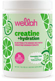 Wellah Creatine + Hydration, bouteille goût concombre citron vert prête pour l'entraînement