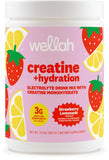 Wellah Creatine + Hydration dans la bouteille, hydratation rapide et énergie soutenue.