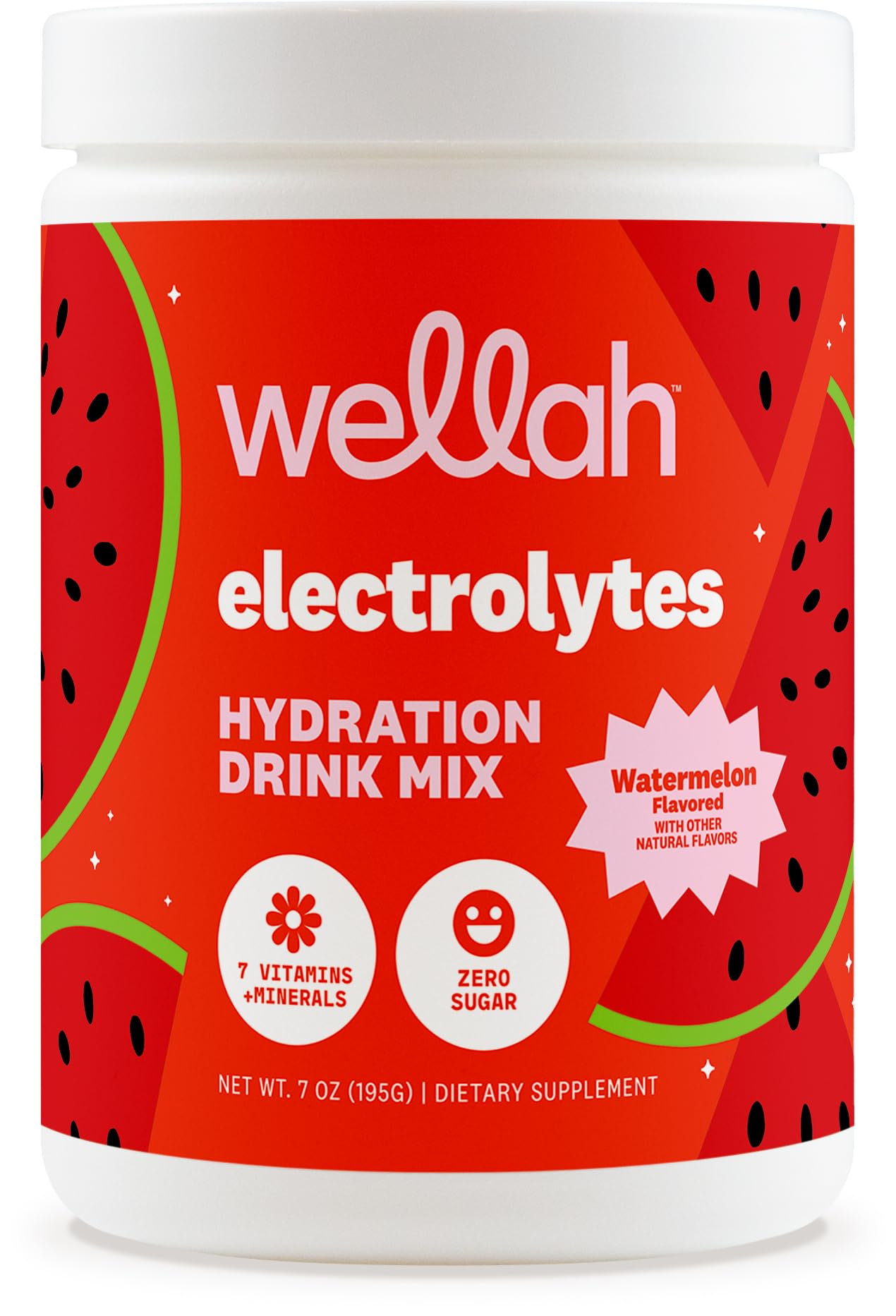 Wellah Electrolytes Poudre Pastèque — boîte d'emballage pratique pour l'hydratation quotidienne