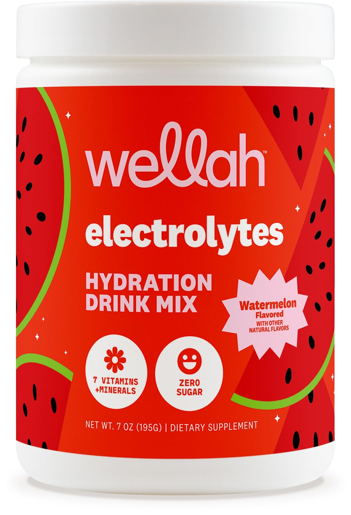 Wellah Electrolytes Poudre Pastèque — boîte d'emballage pratique pour l'hydratation quotidienne