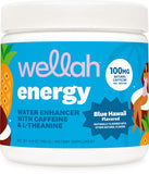 Boîte Wellah Energy Powder Blue Hawaii prête à l'emploi pour énergie quotidienne
