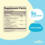Doseur intégré facilitant le mesurage quotidien de Wellah L-Glutamine.