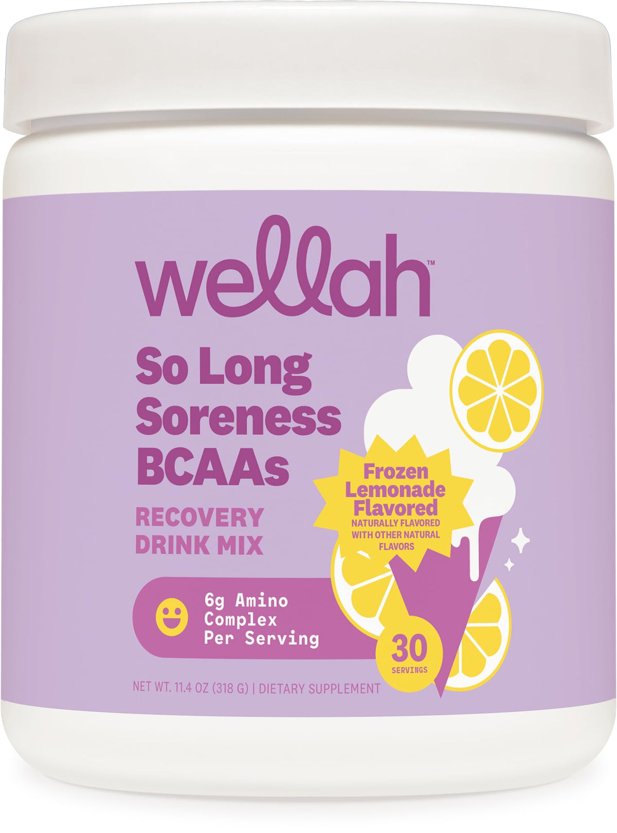 Wellah So Long Soreness BCAA emballage prêt à l’emploi pour utilisation quotidienne.