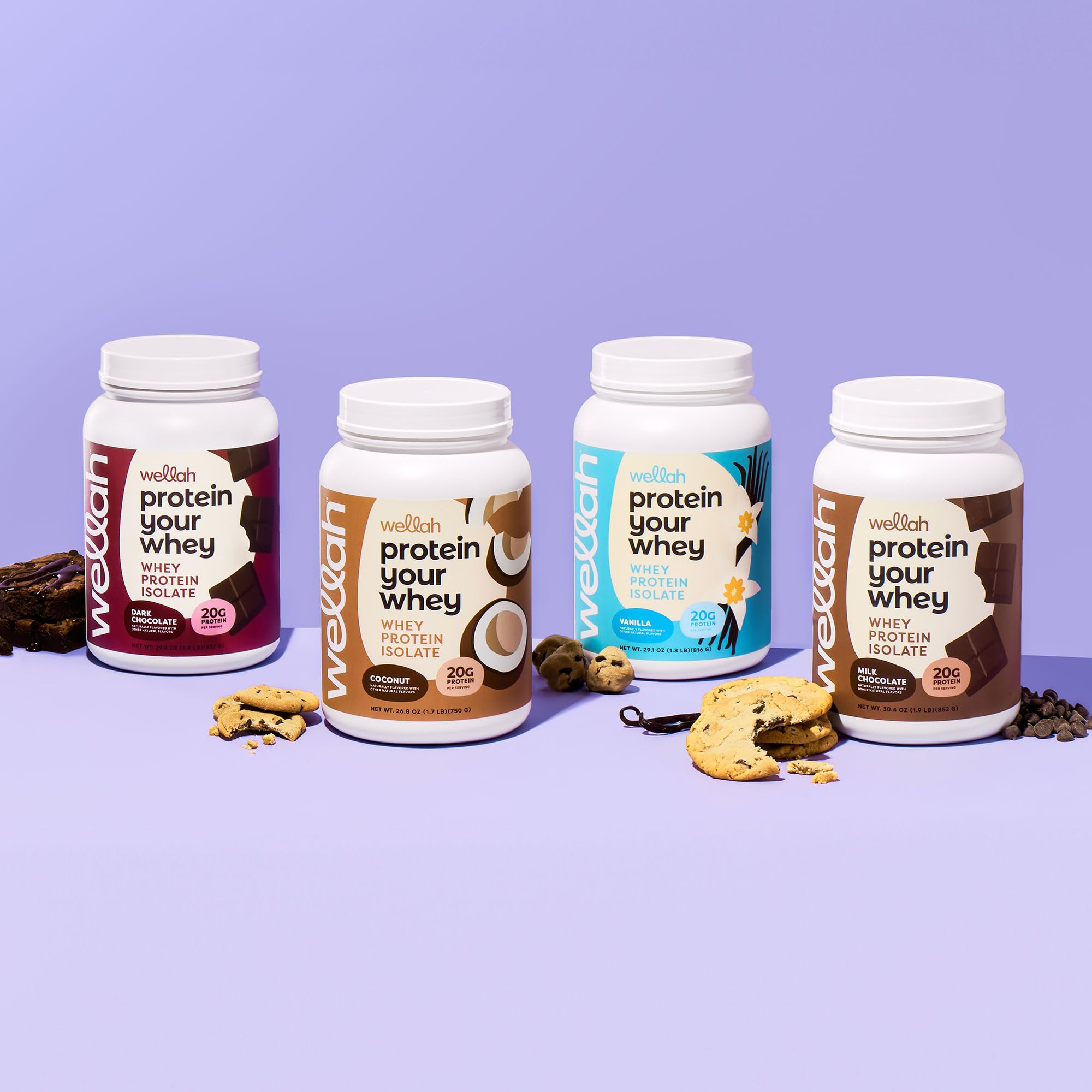Wellah Protein Your Whey: étiquette NSF et GMP garantissant une fabrication conforme.
