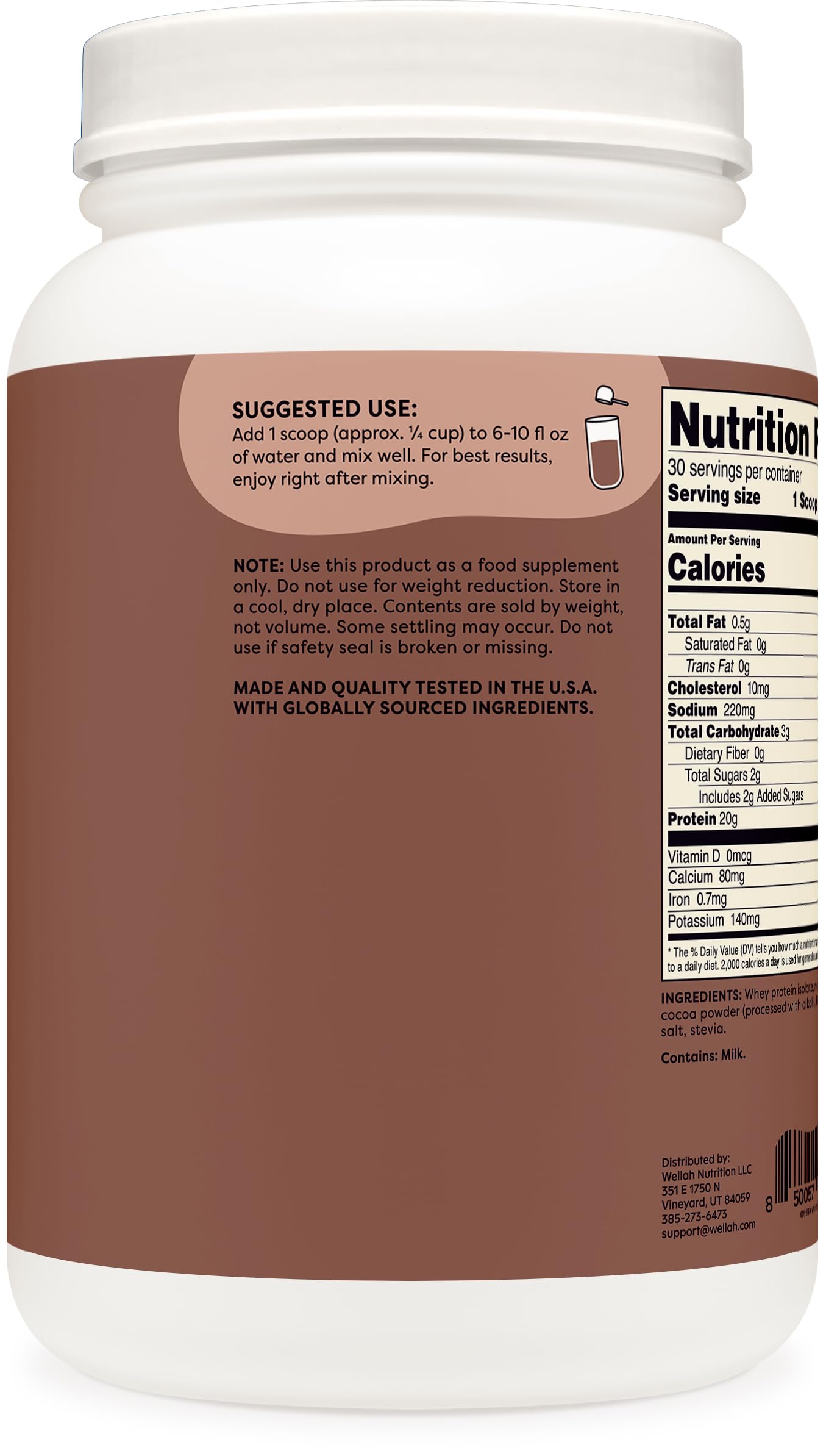 Wellah Protein Your Whey : gobelet mélange rapide et savoureux