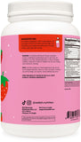 Wellah protéine lactosérum isolat fraises-crème étiquette claire et informative.
