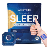 Patch Wellamoon Original Sommeil appliqué sur peau pour une nuit calme.