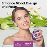 Well&Whole Dopamine Gummies L-Tyrosine, composition favorisant la concentration
