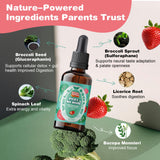 Well&Whole sulforaphane au goût fraise, saveur appréciée par les enfants
