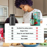 Utilisation quotidienne Well&Whole, enfant boit facilement dans sa boisson préférée