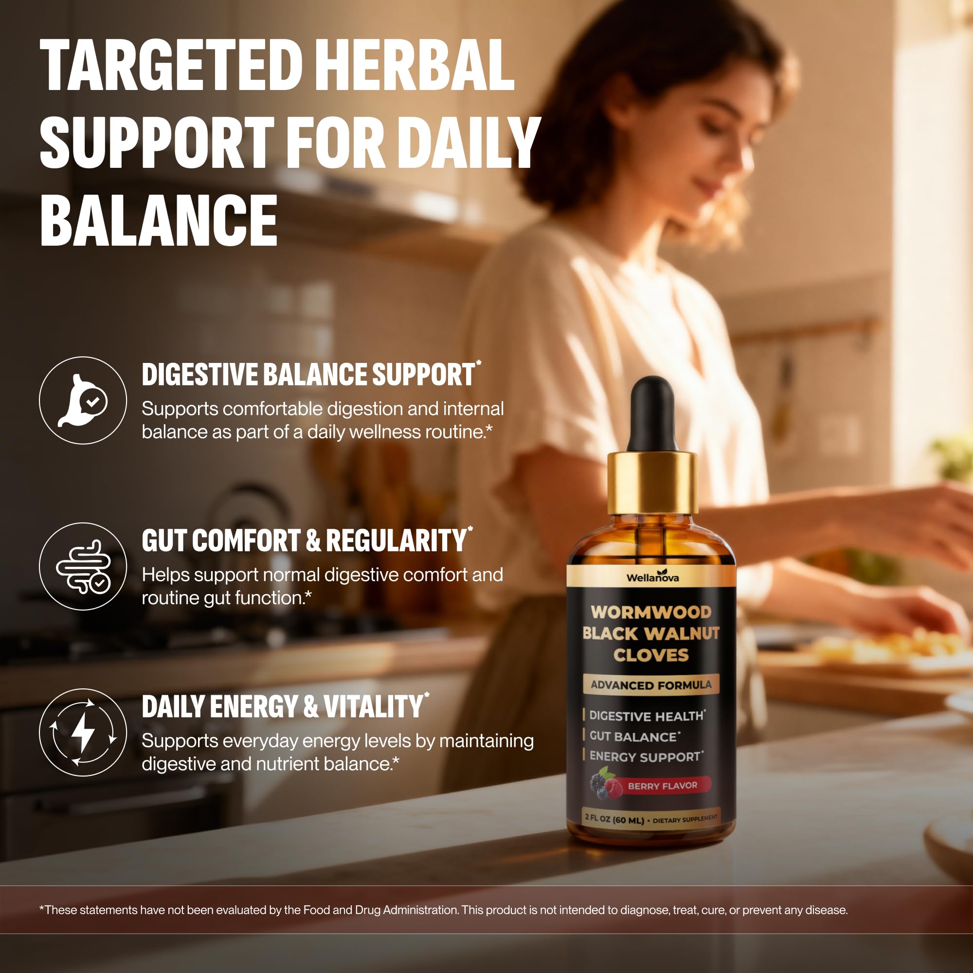 Wellanova gouttes clou-de-girofle: antioxydants naturels pour le confort digestif.