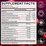 WellBloom Cortisol Reducer — ingrédients Ashwagandha et L-Theanine pour une formulation naturelle.