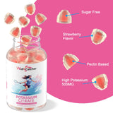 Goût Fraise des gommes Wellcatcher Potassium offre une douceur naturelle.