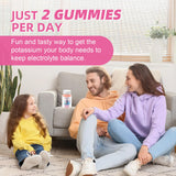 Gommes Potassium Wellcatcher, option végétarienne sans OGM et sans sucre.