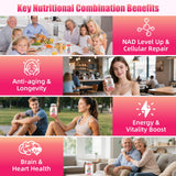 Wellcatcher NAD Plus Gummies nutrition: aperçu des nutriments clés et des portions.