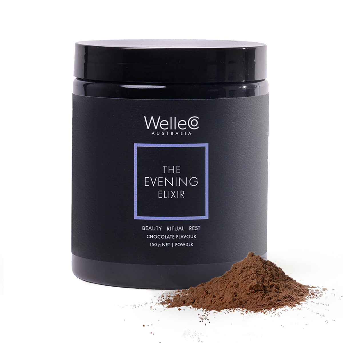 Pot WelleCo Evening Elixir prêt pour le rituel du soir et sa dégustation.