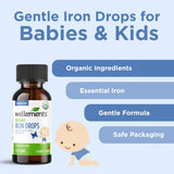 Wellements gouttes de fer bio pour enfant – goût cerise