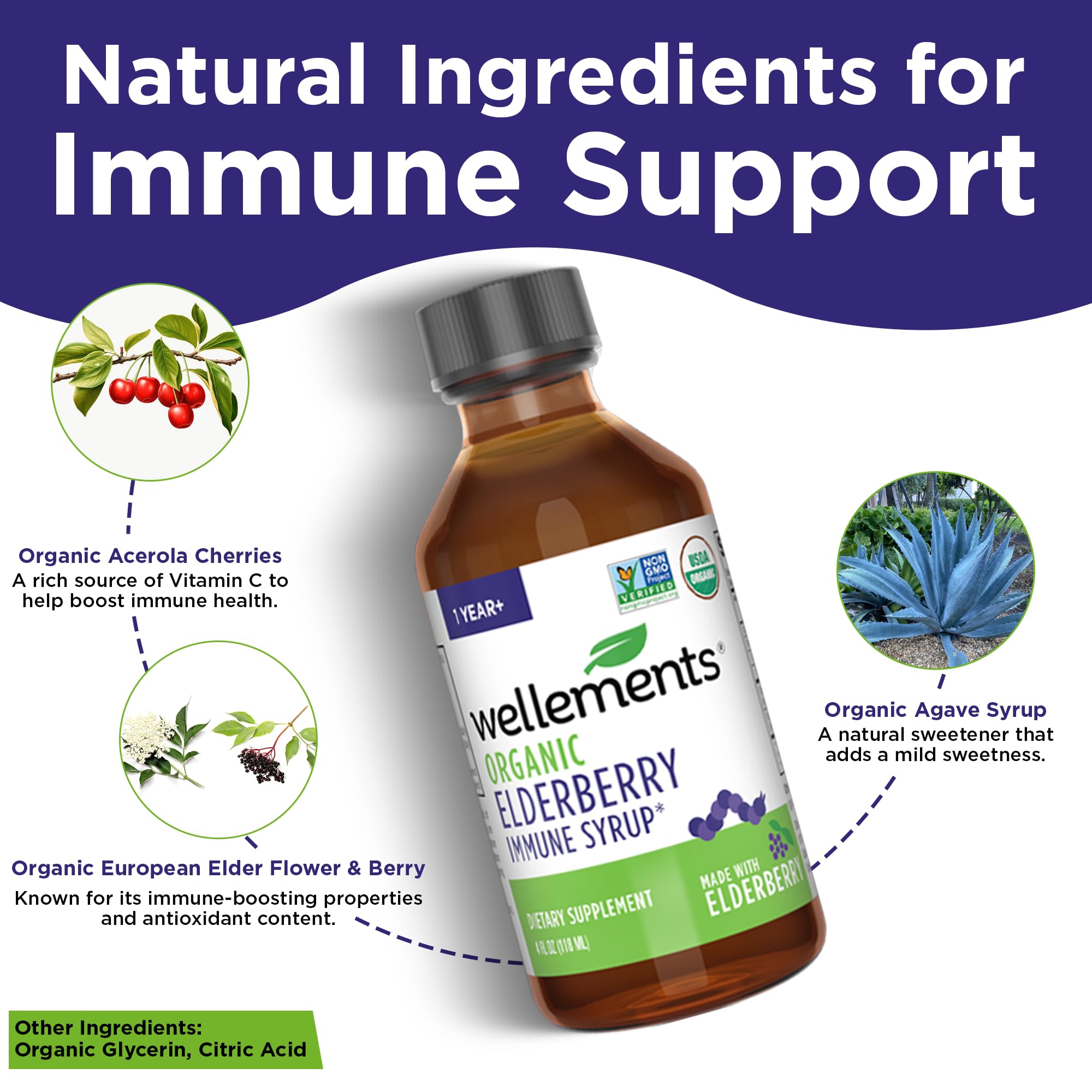 Wellements Sureau Cerises Acerola Organique - cerises Acerola biologiques pour vitamines naturelles.
