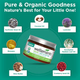 Wellements utilisation simple, massage sur poitrine et pieds pour le bien-être du bébé.
