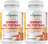 Wellgardens pack deux boîtes: soutien énergétique quotidien et croissance capillaire.