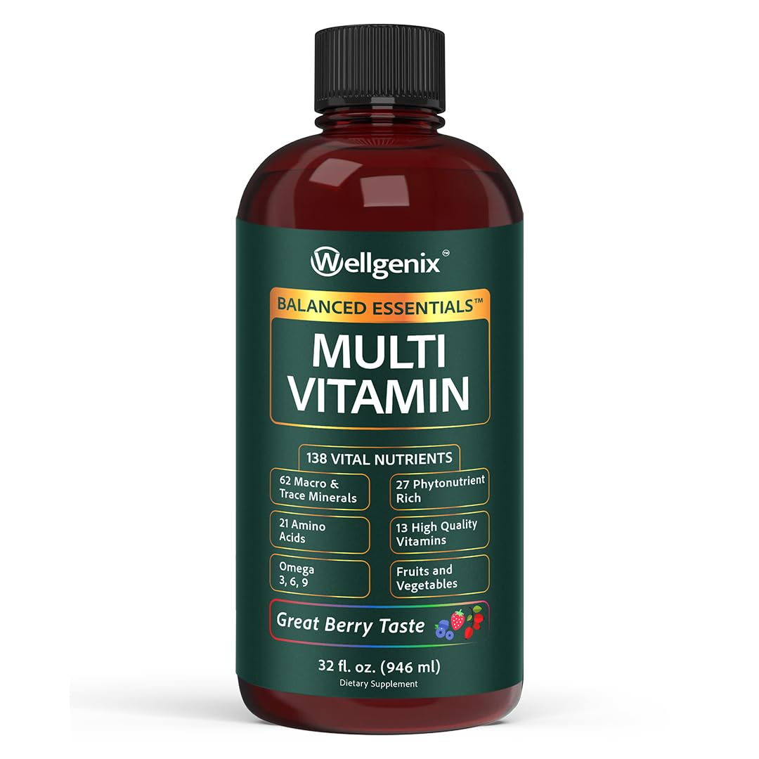 Wellgenix Balanced Essentials – bouteille et versement faciles pour dosage pratique.