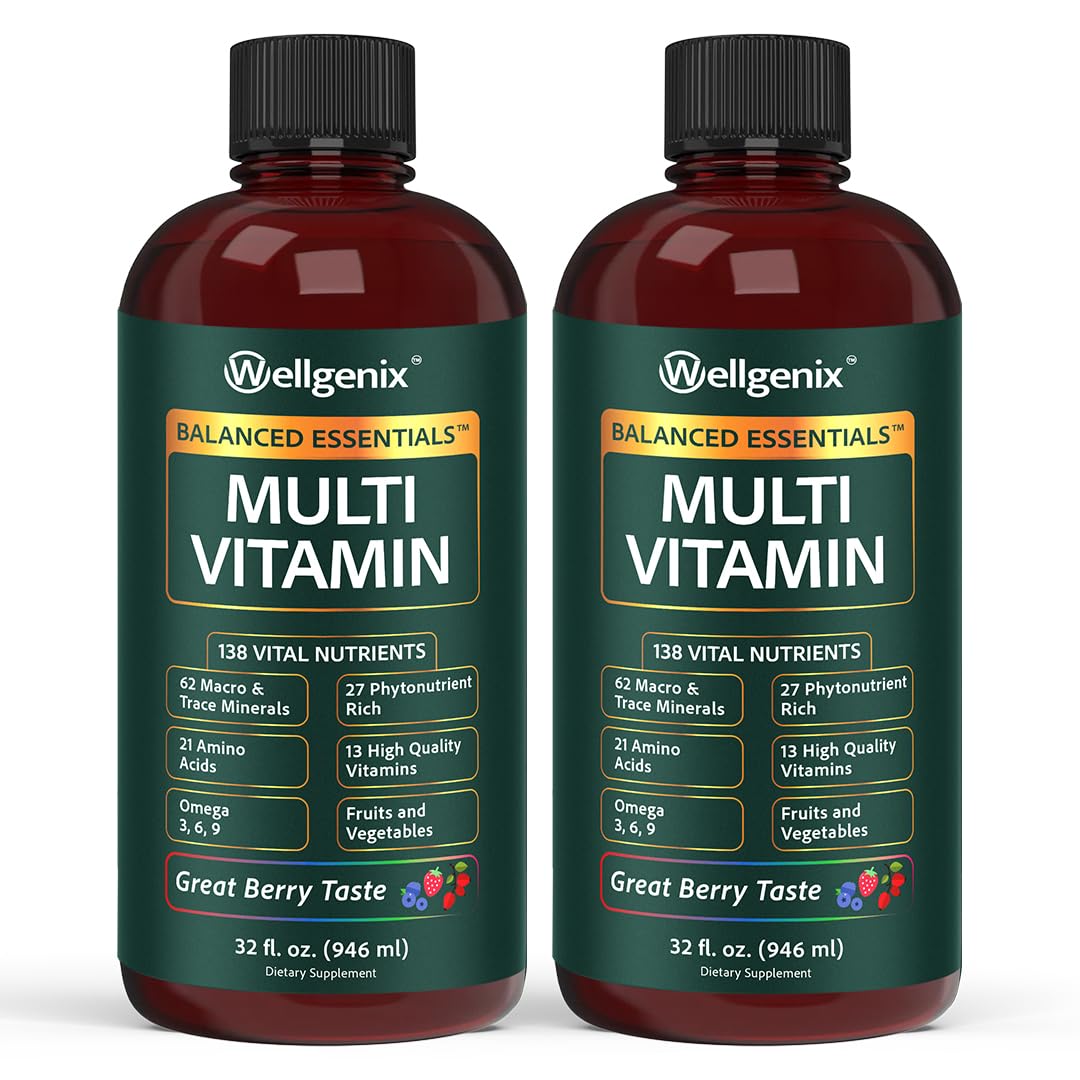 Wellgenix Balanced Essentials, bouteille avant: soutien quotidien à l'énergie naturelle.
