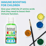 Bouchon-doseur Wellgenix Balanced Essentials Enfants facilitant le mélange quotidien.