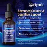 Wellgenix Gouttes Bleu de Méthylène : dosage précis grâce à la pipette-verre