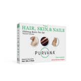 Purvana de Wellgenix, bouteille de gélules molles favorisant une absorption élevée pour cheveux et peau.