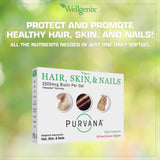 Ongles plus forts avec Purvana de Wellgenix, formulation renforçant structure et éclat.