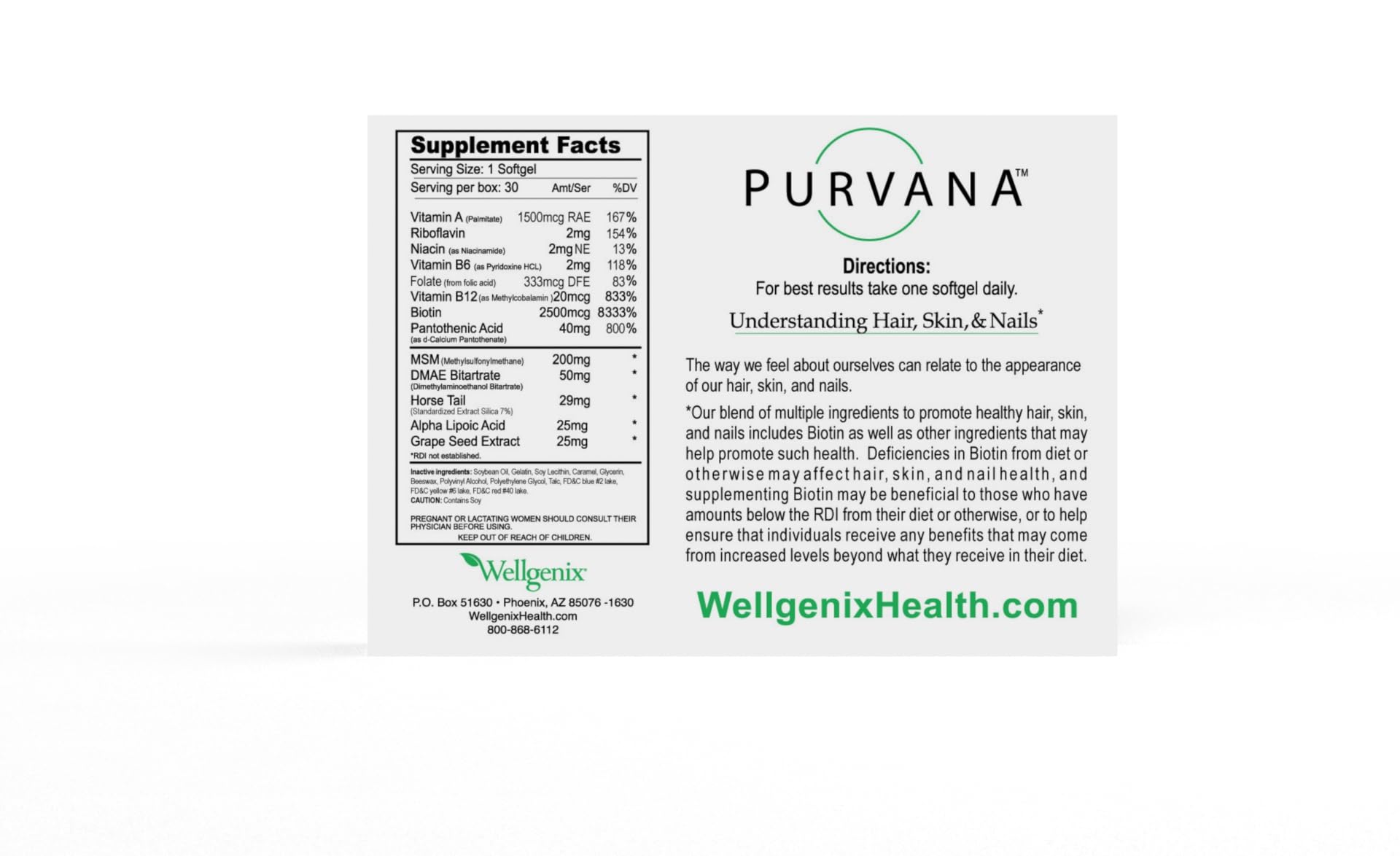 Utilisation quotidienne simple pour cheveux, peau et ongles avec Purvana.