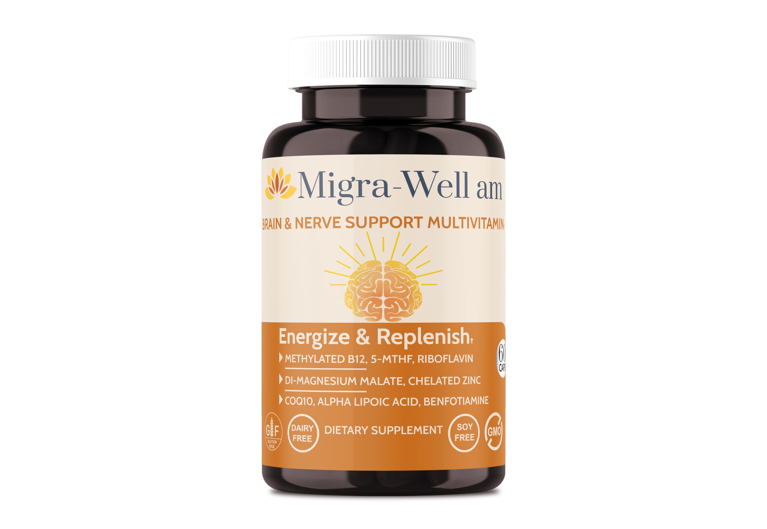 Wellkasa Migra-Well AM - Soutien cerveau et nerfs grâce aux antioxydants