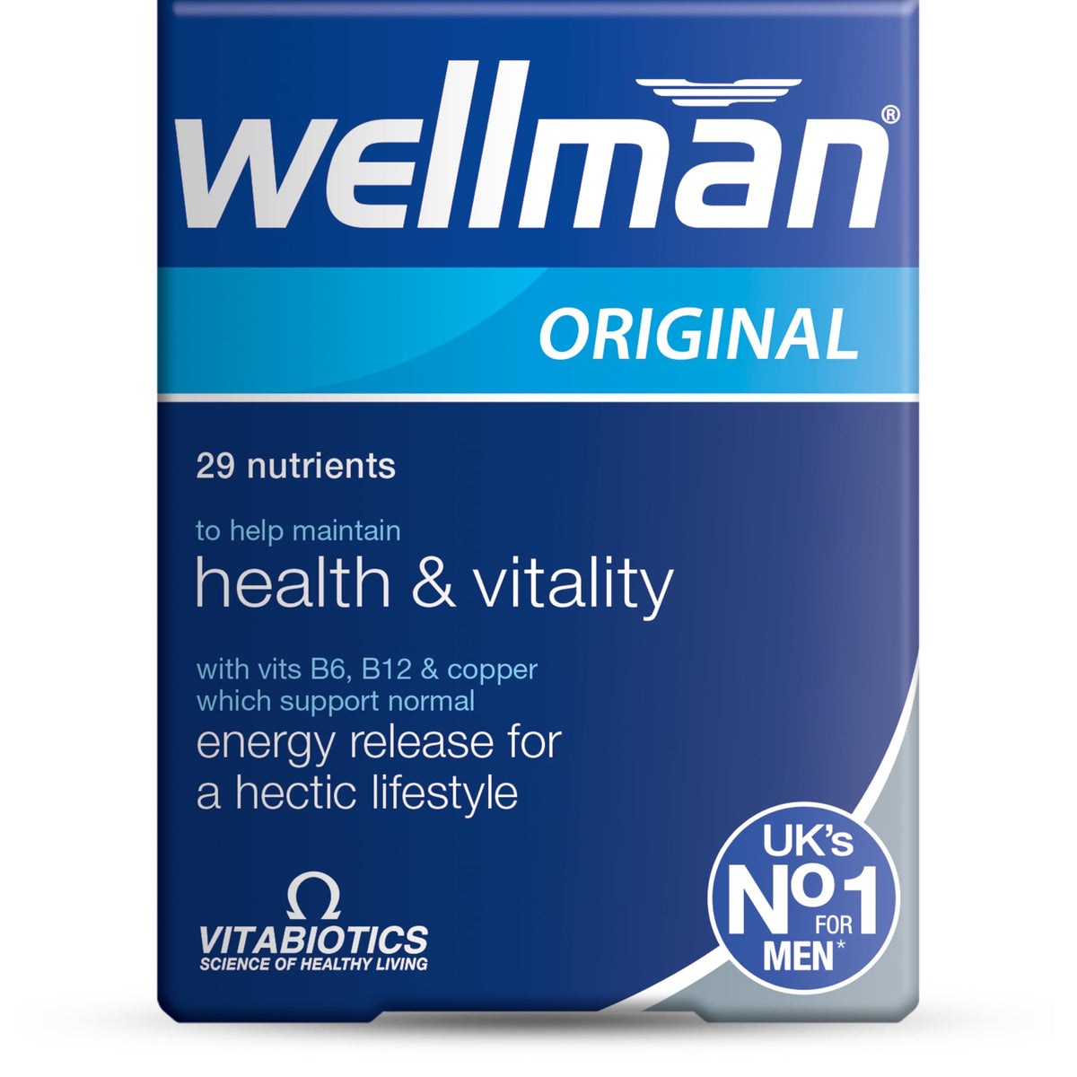 Wellman bouteille de tablettes prête à soutenir l'énergie quotidienne