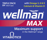 Wellman Max calcium et vitamine D en tablettes : santé osseuse.