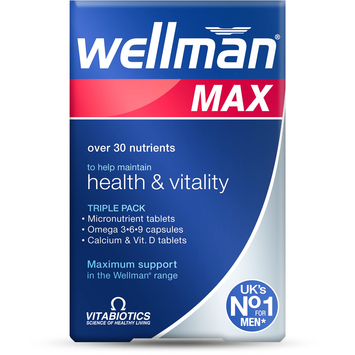 Wellman Max pack 84 : routine quotidienne de compléments utiles.