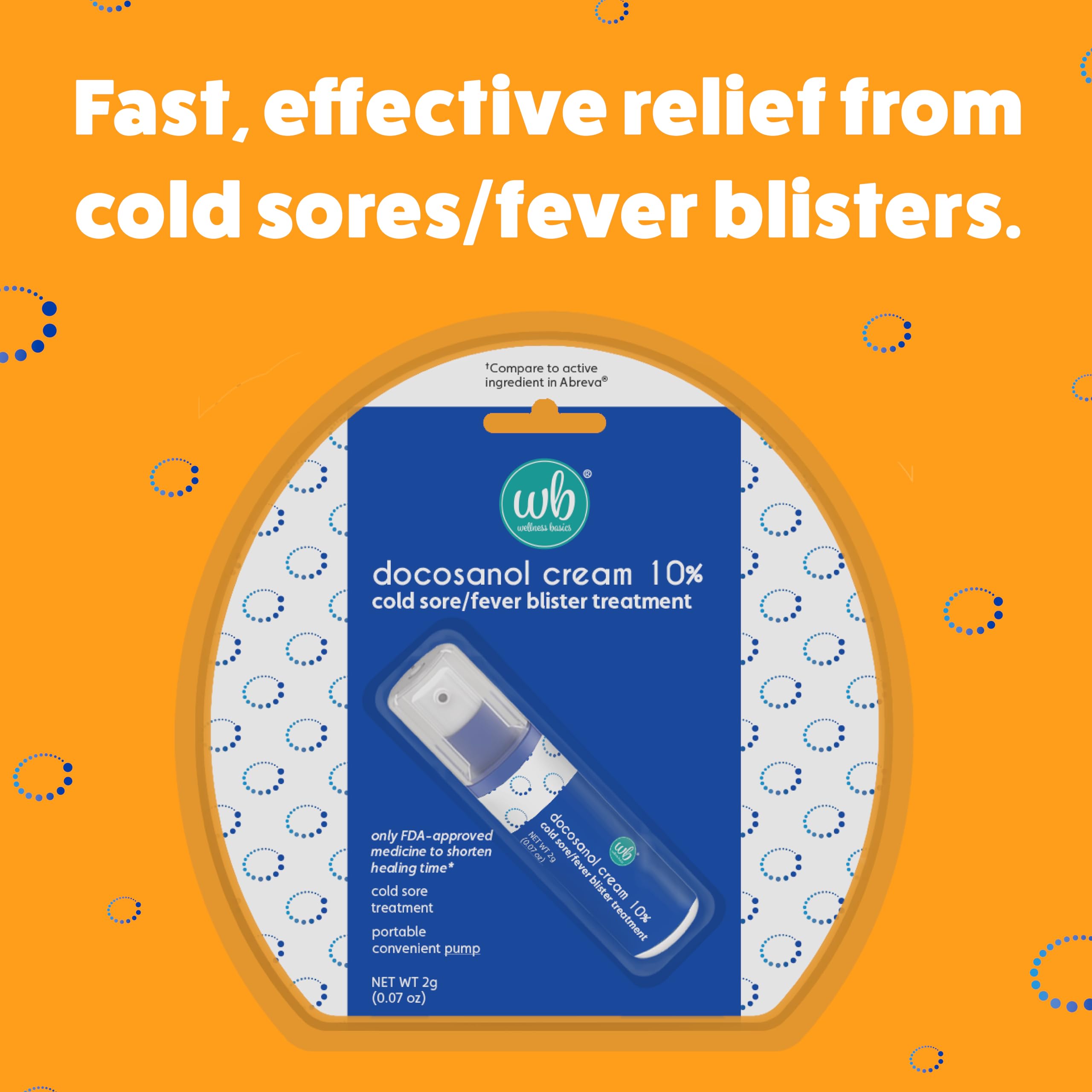 Application sur les lèvres avec Wellness Basics Docosanol Crème 10%