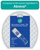 Étiquette claire et informative Wellness Basics Docosanol 10%