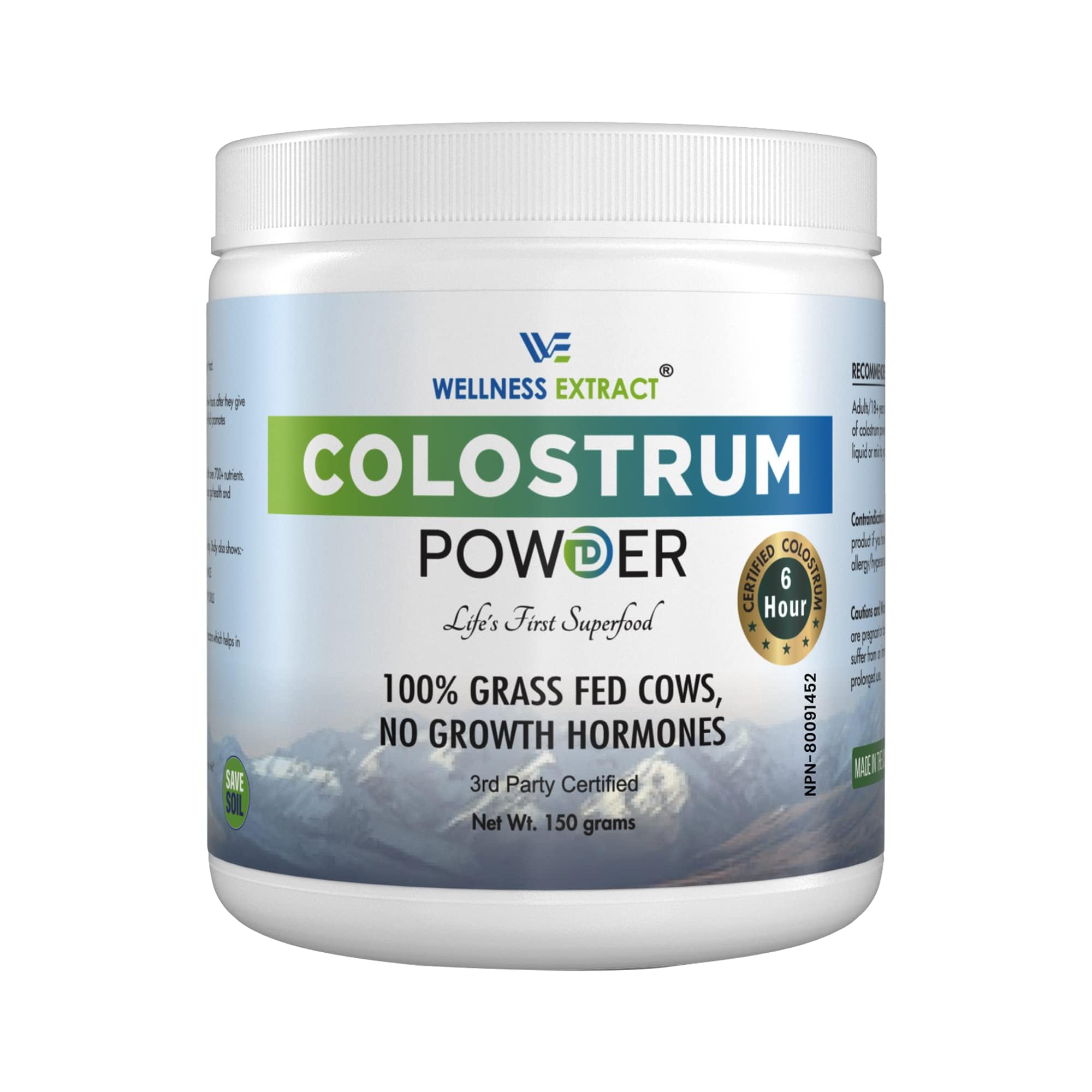 WELLNESS EXTRACT poudre colostrum bovin, protéines utiles pour commencer la journée