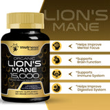 Pack deux bouteilles Lions Mane WELLNESS LABSRX pour un usage prolongé
