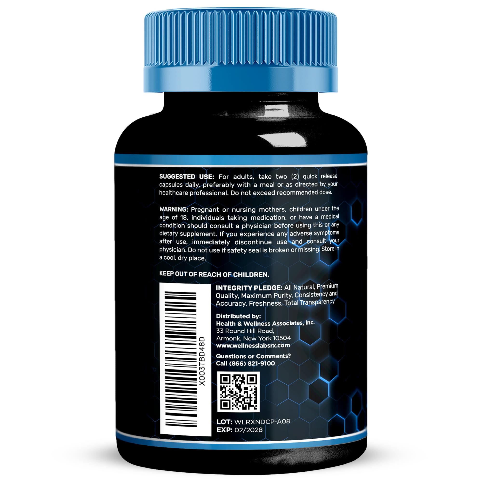 Emballage double WELLNESS LABSRX NAD liposomale pour lot pratique