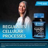 Préparation avec un verre d’eau pour WELLNESS LABSRX NAD liposomale