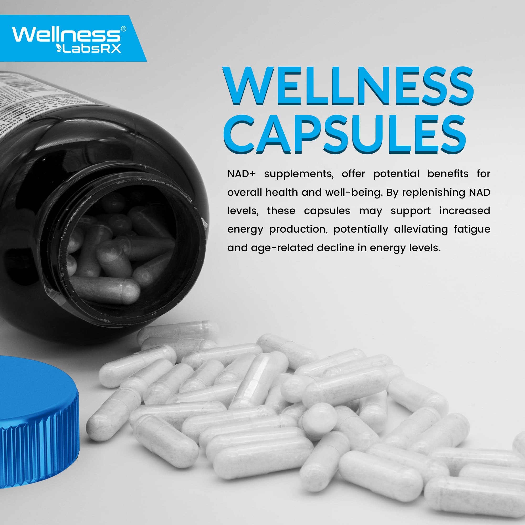 Wellness LabsRx NAD liposomale – meilleure routine matinale avec un grand verre d'eau.