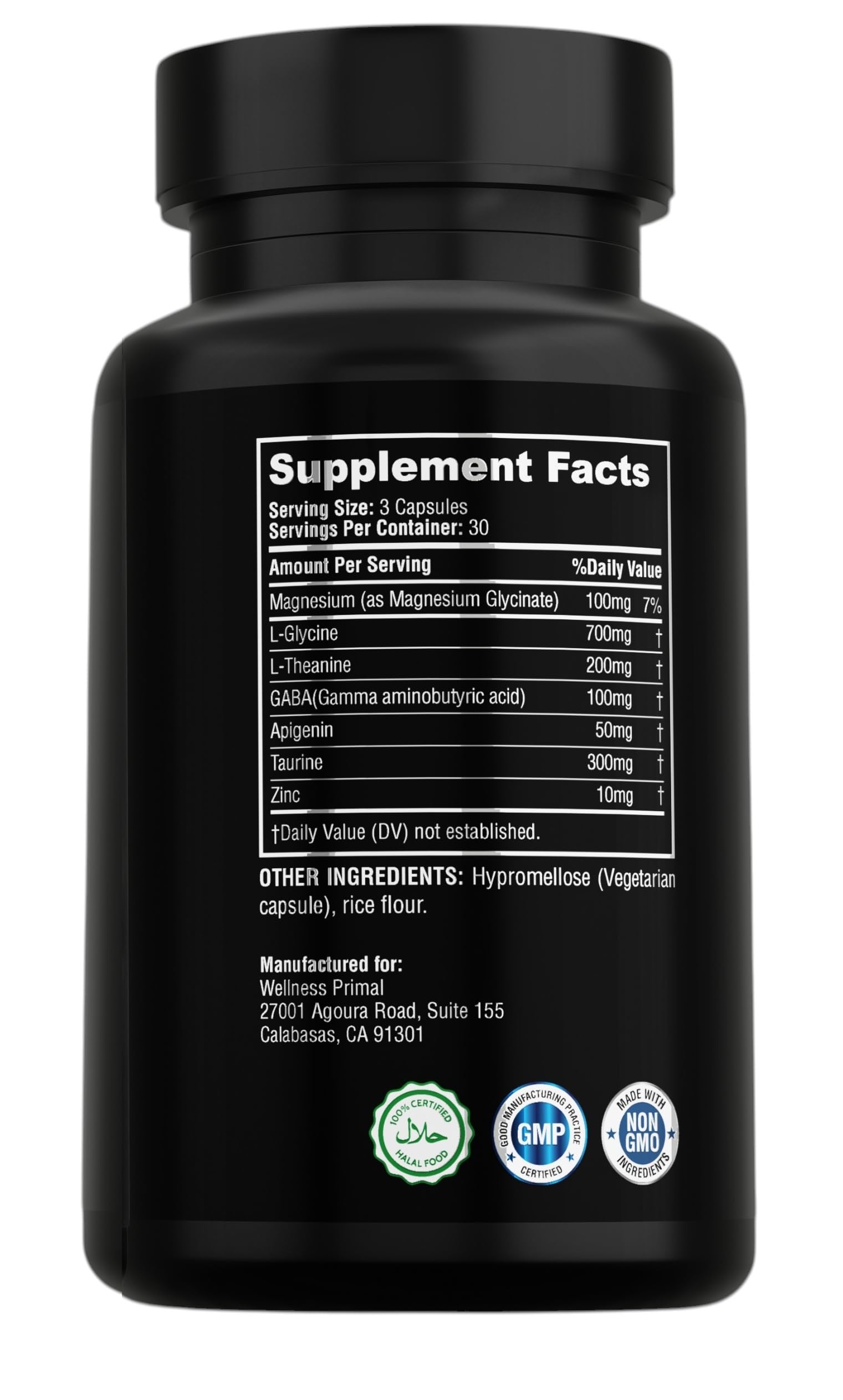 Wellness Primal Sommeil sans melatonine – capsules faciles à avaler pour une routine nocturne