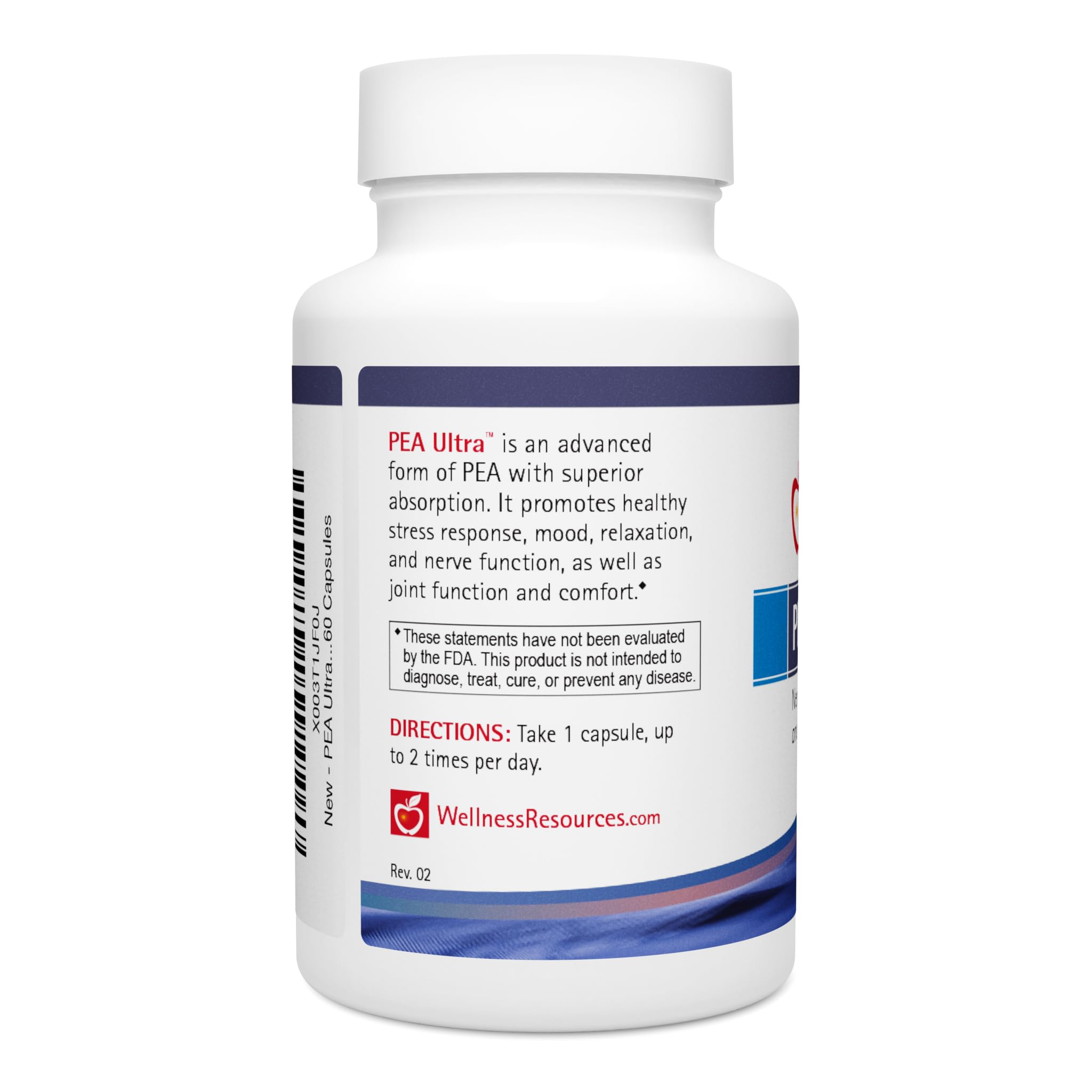 wellness resources pea ultra – capsules alignées, soutien quotidien des articulations et récupération.