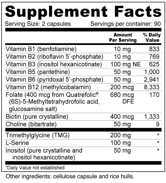 Gélules Wellness Resources Super Coenzyme B Complex – énergie et métabolisme soutenu